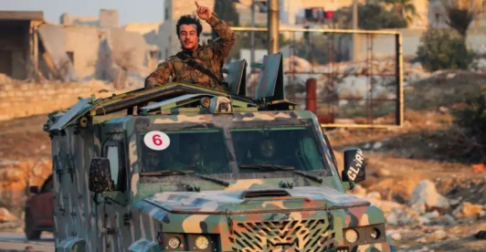 Terroristas, en vehículos militares, lanzaron una ofensiva contra el gobierno de Siria.