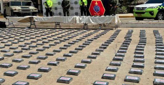 Acción en conjunta con la inteligencia naval colombiana logró la incautación de 8,6 toneladas de cocaína