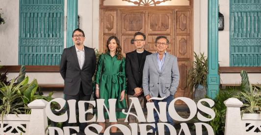 Lanzamiento de Cien años de Soledad. / Foto: Presidencia.