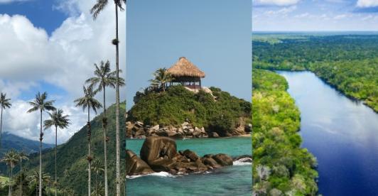 Turismo en Colombia. / Fotos: Marco Co y Wikipedia.