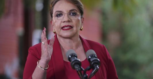 La presidenta de Honduras, Xiomara Castro