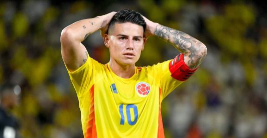 James Rodríguez en la Selección Colombia.
