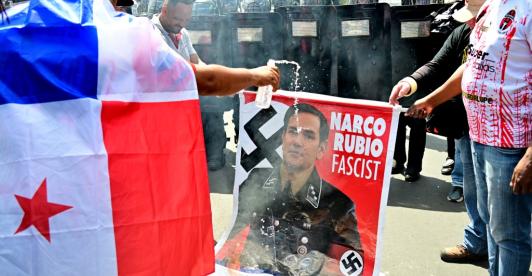 Protestas en Panamá ante visita de gobierno Trump con intención de apropiarse del Canal