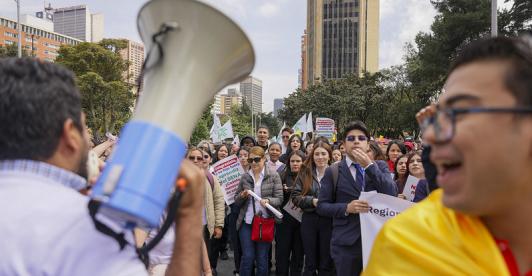 Miércoles, jueves, viernes y domingo habrá manifestaciones en diferentes puntos de la ciudad. / Foto: Presidencia de la República.