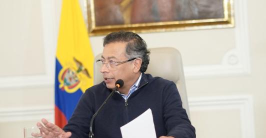 El presidente Petro alertó sobre la falta de control sobre las empresas de seguridad en Colombia. / Foto: Presidencia de la República.