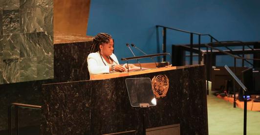 La vicepresidenta Márquez presentó los avances que Colombia ha logrado en el reconocimiento de derechos para las poblaciones afrodescendientes. / Foto: Vicepresidencia de la República.