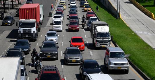 Salida e ingreso a Bogotá en Semana Santa. / Foto: AFP.