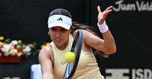 Camila Osorio en la WTA de Madrid. / Foto: AFP.
