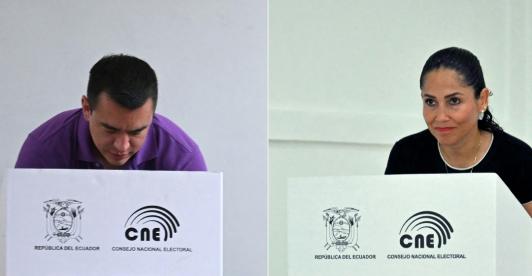 Posible fraude electoral en Ecuador. / Foto: AFP.