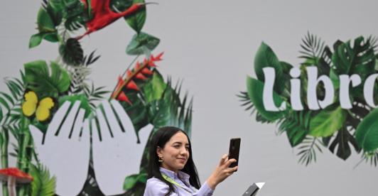 Feria del Libro en Bogotá. / Foto: AFP.