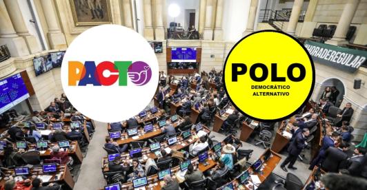 Pacto Histórico y Polo Democrático. / Fotos: AFP. 