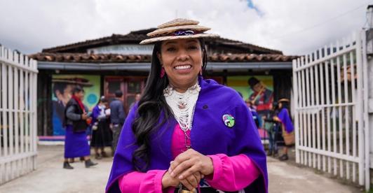 El Ministerio de Educación conoció de primera mano los avances pedagógicos, comunitarios y académicos del proyecto universitario Ala Kusreik Ya Misak Universidad. / Foto: Ministerio de Educación Nacional.