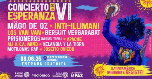 El cartel reúne a figuras legendarias de la música iberoamericana junto a talentos emergentes y voces del territorio que transforman desde el arte. / RTVC Noticias.