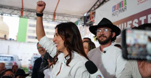 "Bravo! Rocio Bernal, y gracias pueblo de Duitama, por anunciar la victoria del Pacto Histórico": Presidente Petro