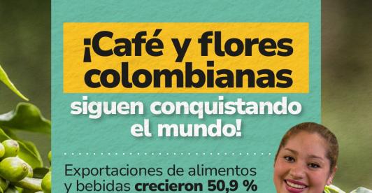 Exportaciones agropecuarias colombianas crecieron un 50,9 % en marzo de 2025