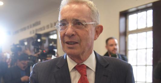 Juicio a Álvaro Uribe Vélez. / Foto: AFP.