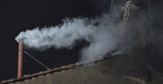 Que es la fumata blanca. / Foto: AFP.