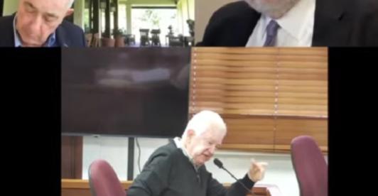 Reclamo del primo de Uribe a Jaime Granados. / Foto: Juicio.