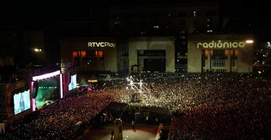 Plaza de Bolívar durante el Concierto de la Esperanza VI 2025
