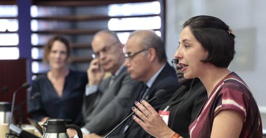 Ministra Martha Carvajalino.