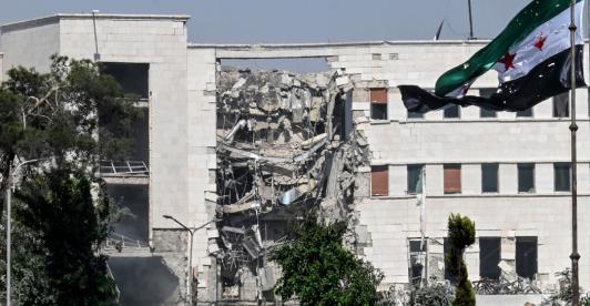 Bombardeos de Israel en Siria. / Foto: AFP.