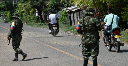 Secuestro de funcionarios de la gobernación del Cauca. / Foto: AFP.