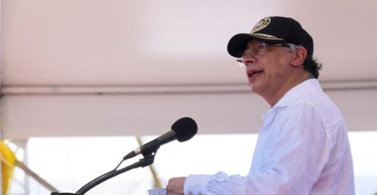 Petro sobre la incautación de cocaína. / Foto: Presidencia.
