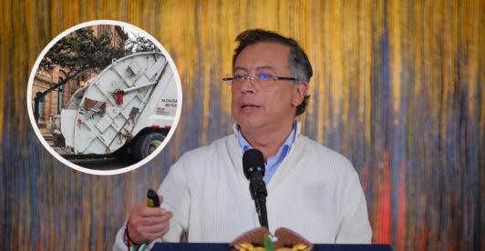 Petro sobre sistema de recolección de basuras. / Foto: Presidencia y Bogotá.