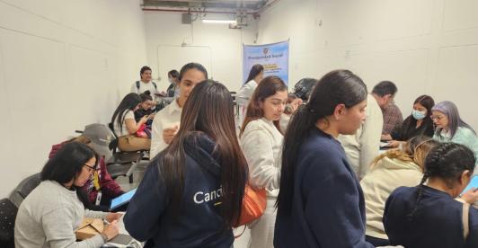 Colombianos retornados desde Estados Unidos. / Foto: Cancillería.