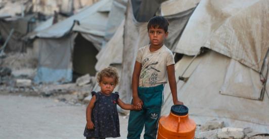 Niños en Gaza.