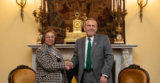 Cancilleres de Colombia y Perú.