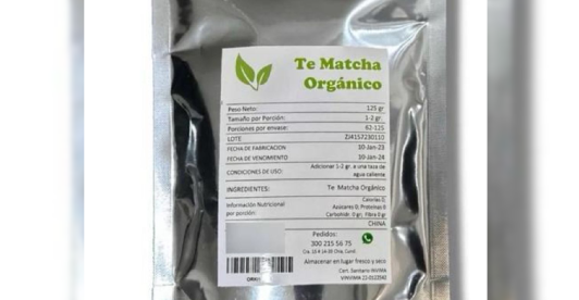 Invima alerta sobre comercialización fraudulenta de Té Matcha Orgánico con certificado sanitario falso