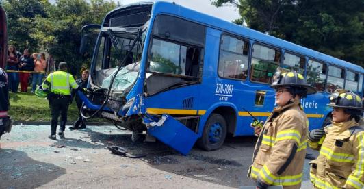 Accidente en Bogotá. / Foto: Redes sociales.