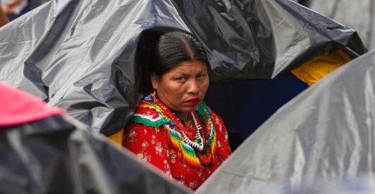 Comunidad Emberá. / Foto: AFP.
