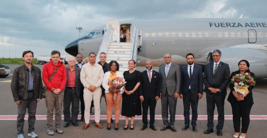 Viaje de Francia Márquez a África. / Foto: Cancillería.