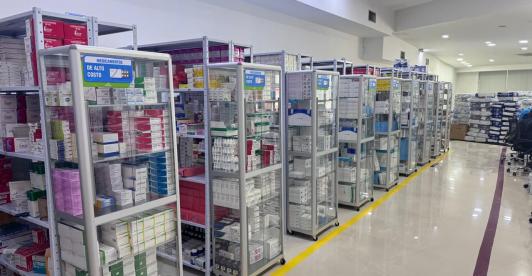 Instalaciones de gestor farmacéutico.