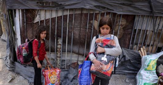 Niños Franja de Gaza. / Foto: AFP. 