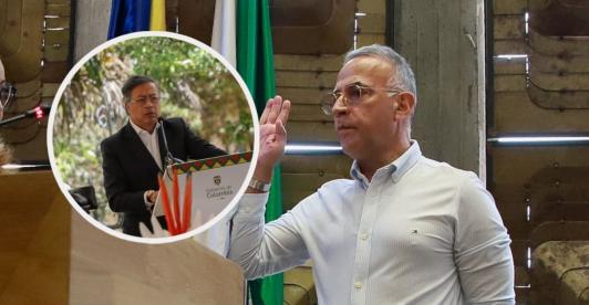 Petro pide investigar a secretario de seguridad de Antioquia. / Fotos: Presidencia y Gob de Antioquia.