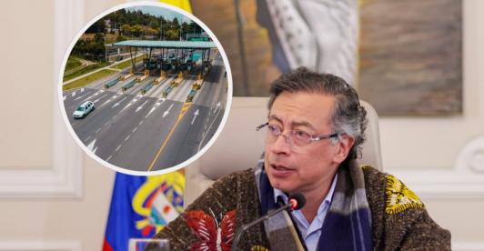 Petro sobre peajes en Colombia. / Foto: Presidencia y ANI.