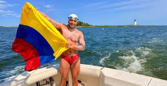 Nadador colombiano hace historia. / Foto: Cortesía.