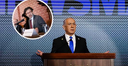 Acusaciones a Benjamín Netanyahu. / Fotos: Cancillería Colombia y AFP.