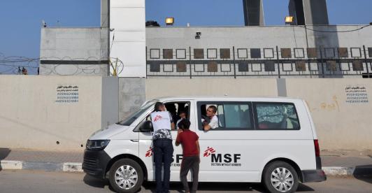 Unidad Móvil de Médicos sin Fronteras.