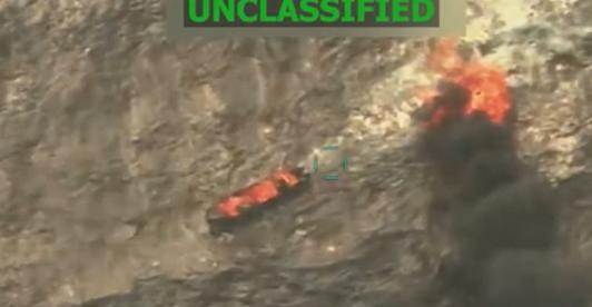 This screen grab from a video posted by US President Donald Trump on his Truth Social account on September 15, 2025, shows what President Trump says is US Military forces conducting a strike on a boat carrying alleged drug traffickers in the Caribbean Sea in the SOUTHCOM area of responsibility