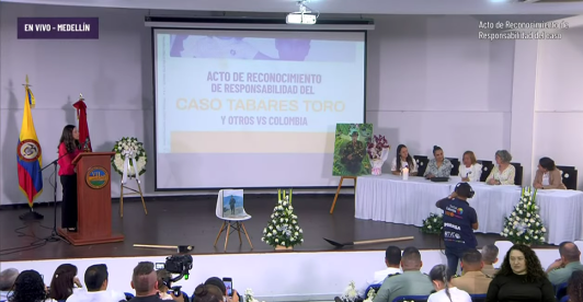 Acto de reconocimiento de responsabilidad del caso Tabares Toro