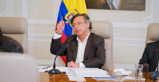 Presidente Petro en el Consejo de Ministros del 15 de septiembre