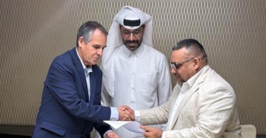 Primeros acuerdos entre el Gobierno y el Ejército Gaitanista. / Foto: Cortesía.