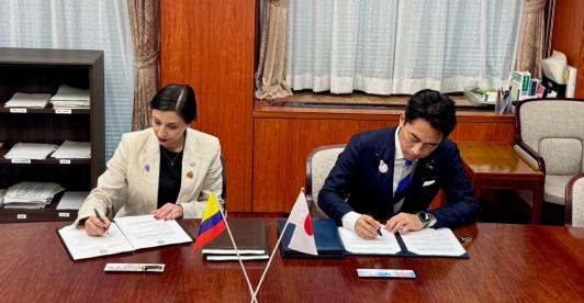 Memorando de cooperación entre Colombia y Japón. / Foto: X MinAgricultura.