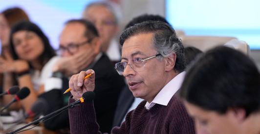 Presidente Petro en el Consejo. / Foto: Presidencia.