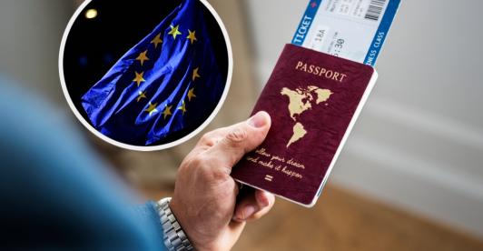 Nuevo sistema para entrar a Europa. / Fotos: Freepik y AFP.