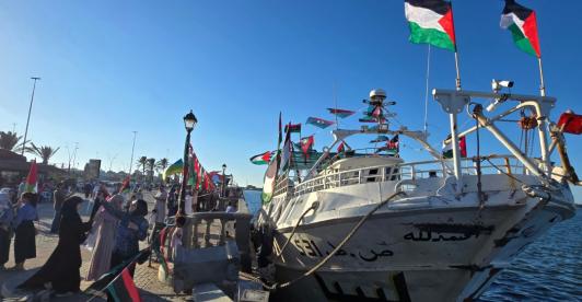 Flotilla rumbo a Gaza. / Foto: AFP.